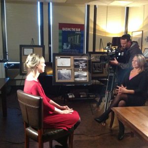 News 12's visit to Special Collections, December 2015.