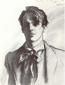 William Butler Yeats by John Singer Sargent, 1908. Wikimedia Commons.