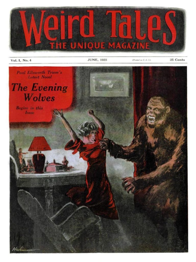 The cover of Weird Tales magazine from June 1923.