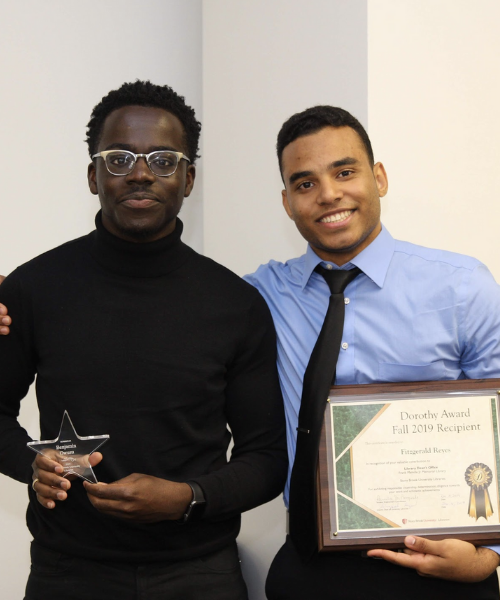 Student award recipients posing for a picture
