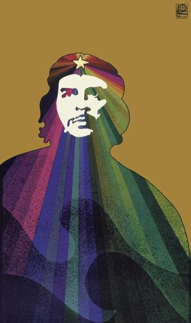 Print of artistic rendering of Che Guevara
